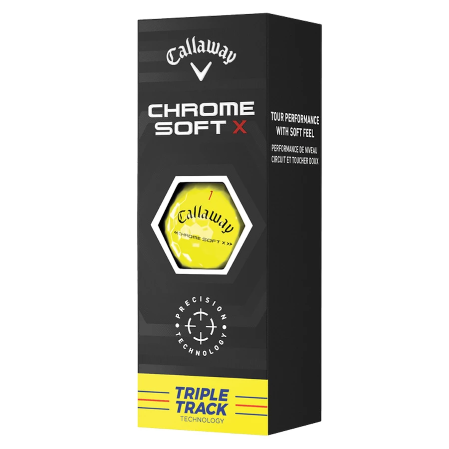 Callaway Chrome Soft X Triple Track Golf Balls - Yellow / Dozen 7 Callaway Chrome Soft X Triple Track Golf Balls - Yellow / Dozen - Image 5