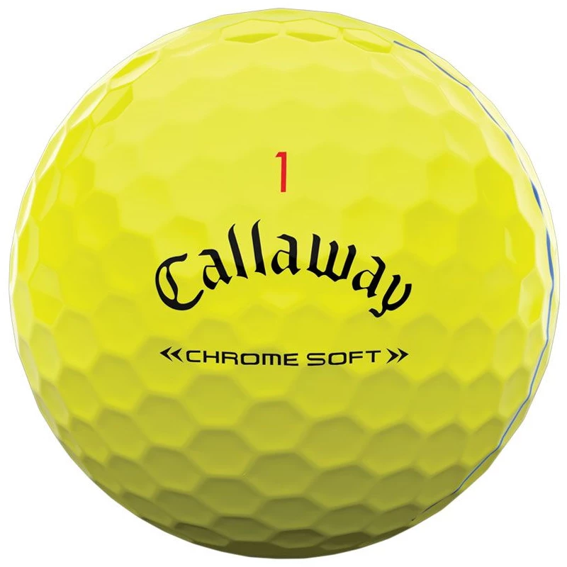 Callaway Chrome Soft Triple Track Golf Balls - Yellow / Dozen 4 Callaway Chrome Soft Triple Track Golf Balls - Yellow / Dozen - Image 2