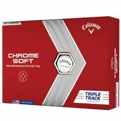 Callaway Chrome Soft Triple Track Golf Balls - White / Dozen
