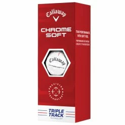 Callaway Chrome Soft Triple Track Golf Balls - White / Dozen -COBRA Shop callaway chromesoft white tripletrack 5