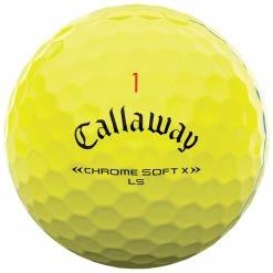 Callaway Chrome Soft X LS Triple Track Golf Balls - Yellow / Dozen -COBRA Shop callaway chromesoft x ls tripletrack yellow 3