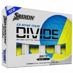 Srixon Q-STAR Divide Tour Golf Balls - Yellow/Blue / Dozen -COBRA Shop srixon qstar divide yellowblue 1