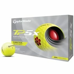 TaylorMade TP5x Golf Balls - Yellow / Dozen -COBRA Shop taylormade TP5x yellow balls 4