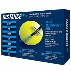 TaylorMade Distance+ Golf Balls - Yellow / Dozen -COBRA Shop taylormade distance2B yellow 2