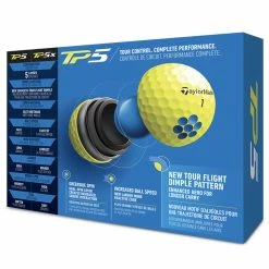 TaylorMade TP5 Golf Balls - Yellow / Dozen -COBRA Shop taylormade tp5 yellow 22028129