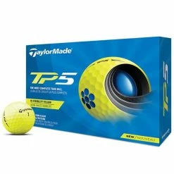 TaylorMade TP5 Golf Balls - Yellow / Dozen -COBRA Shop taylormade tp5 yellow 4