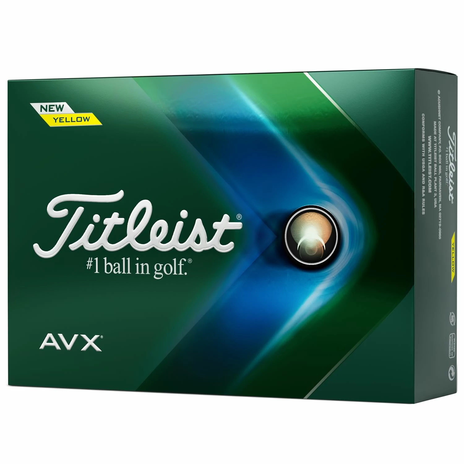 Titleist AVX Golf Balls - Yellow / Dozen 10 Titleist AVX Golf Balls - Yellow / Dozen - Image 8