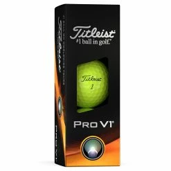 Titleist 2023 Pro V1 Golf Balls - 4 For 3 (with Personalisation) - Yellow / 4 Dozen -COBRA Shop titleist prov1 yellow 22028129