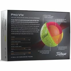 Titleist 2023 Pro V1x Golf Balls - Yellow / Dozen -COBRA Shop titleist prov1x yellow 5