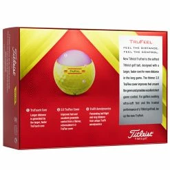 Titleist TruFeel Golf Balls - Yellow / Dozen -COBRA Shop titleist trufeel yellow 2022 2