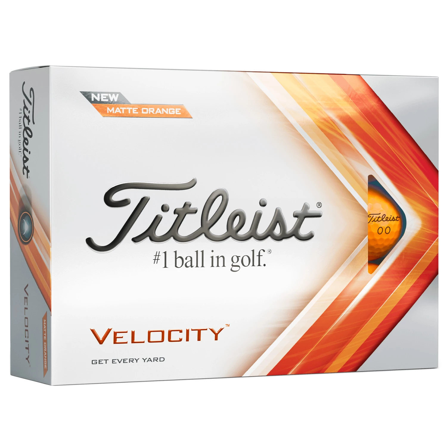 Titleist Velocity Golf Balls - Matte Orange / Dozen 3 Titleist Velocity Golf Balls - Matte Orange / Dozen